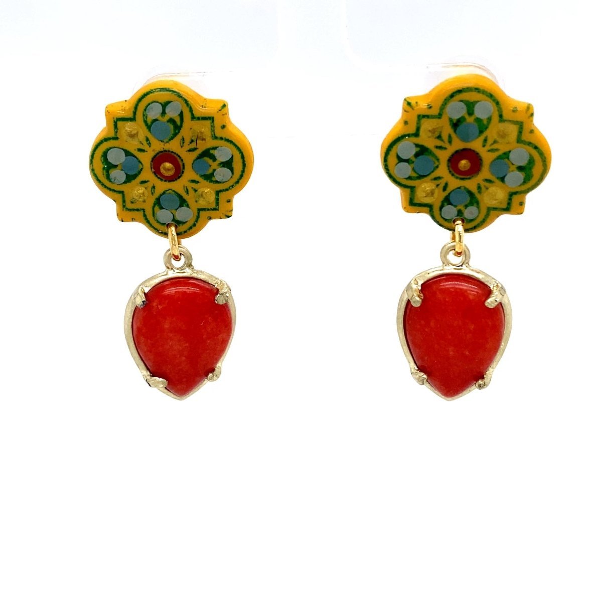 Azulejos and Maeven in Me's inspired earrings
