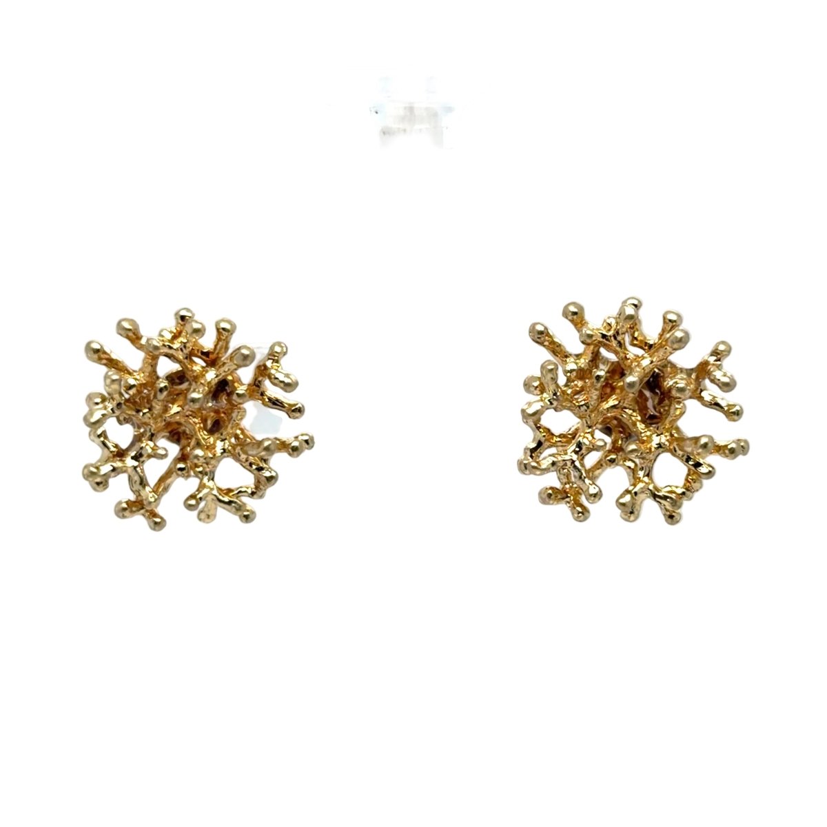 Gold Coral Branch Stud Earrings - Maeven in Me